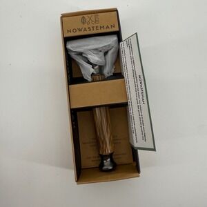 NOWASTEMAN EcoGlide Bamboo Safety Razor Reusable Eco Friendly Shaving‎ Set